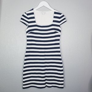 DIANE vonFURSTENBURG striped square neck mini dress size 0